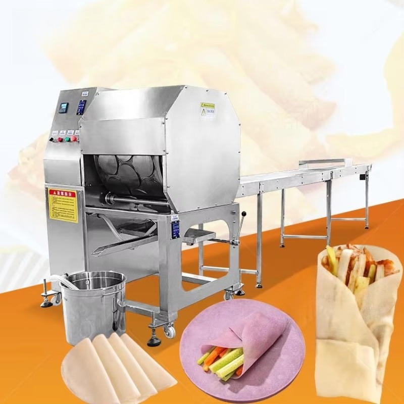 Spring Roll Wrapper - เครื่องทำแป้งอินเจราแบบอัตโนมัติเต็มรูปแบบ สำหรับทำโรลอาหารเอธิโอเปีย แป้งลัมเปีย แบบกำหนดเองได้