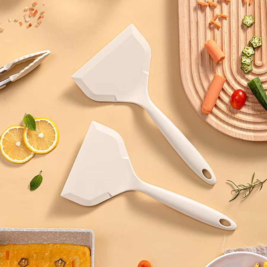 Mini Pancake Griddle - 1 ชิ้น ตะหลิวซิลิโคนทนความร้อน เกรดอาหารสำหรับใช้ในครัวเรือน ไม่ติดกระทะ สำหรับทอด
