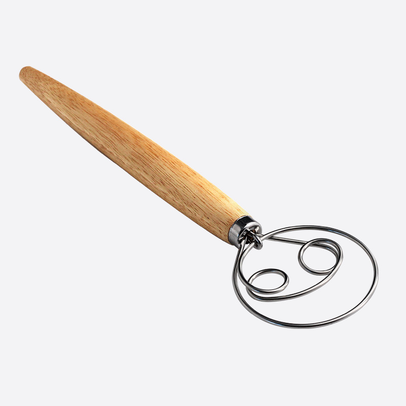 Danish Pancake Pan - ที่ตีแป้งสแตนเลสสไตล์เดนมาร์ก – เครื่องผสมแป้งขนมปังแบบดัตช์ อุปกรณ์ทำขนมในครัว
