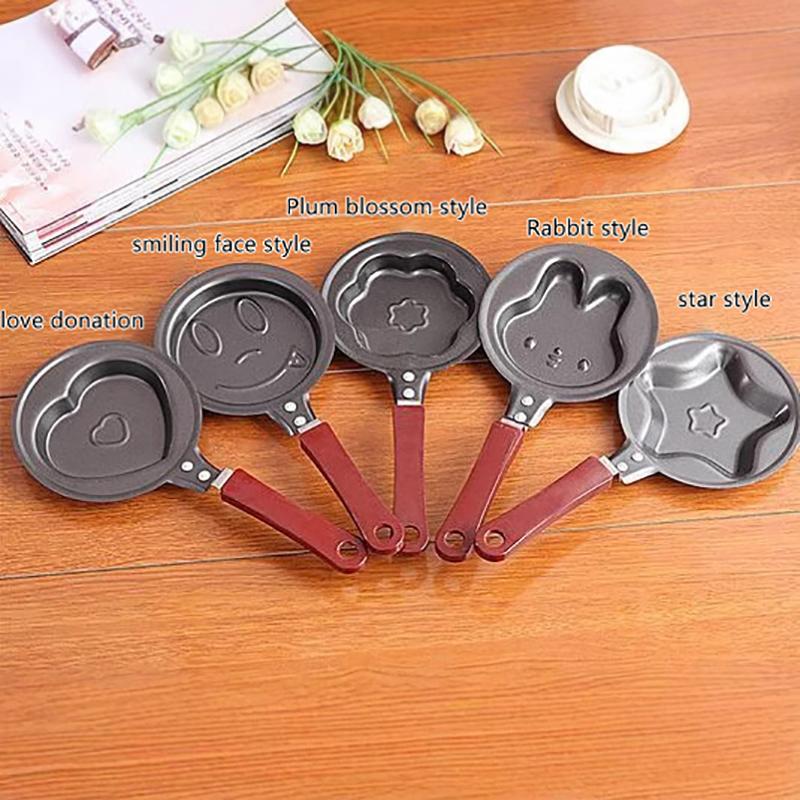 Cast Iron Corn - กระทะทอดไข่ขนาดเล็ก อุปกรณ์ครัวสำหรับอาหารเช้า กระทะรูปหัวใจ กระทะทำแพนเค้ก กระทะทำไข่เจียว รุ่น