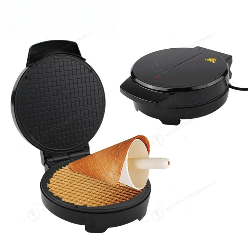 Waffle Cone Maker - เครื่องทำไข่ม้วนไฟฟ้า เครื่องทำโคนไอศกรีม DIY แม่พิมพ์ไข่เจียวกรอบ กระทะทำแซนวิช กระทะเครป