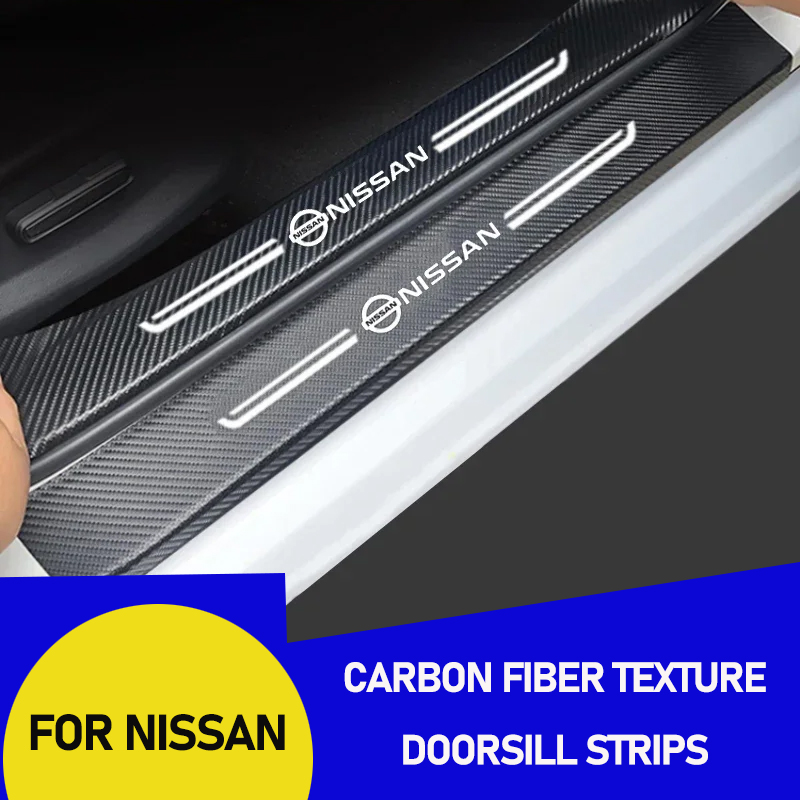 Crepe Pan Carbon - คาร์บอนไฟเบอร์สำหรับแผ่นกันรอยขอบประตูรถยนต์นิสสัน รุ่น N7 Juke GTR Patrol