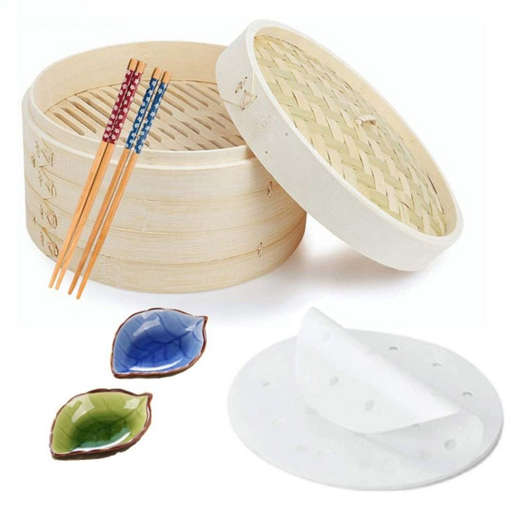 หม้อนึ่งจีน หม้อนึ่งไม้ไผ่ สำห - Bao Steamer Bamboo บทวิจารณ์และราคา