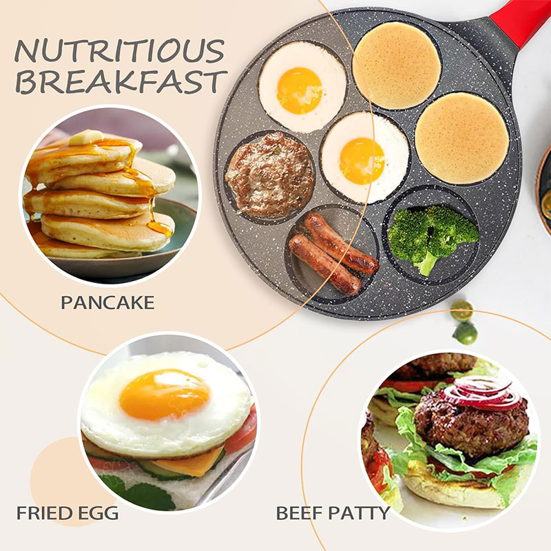 กระทะทำแพนเค้กขนาดเล็ก 7 หลุม  - Mini Pancake Griddle บทวิจารณ์และราคา
