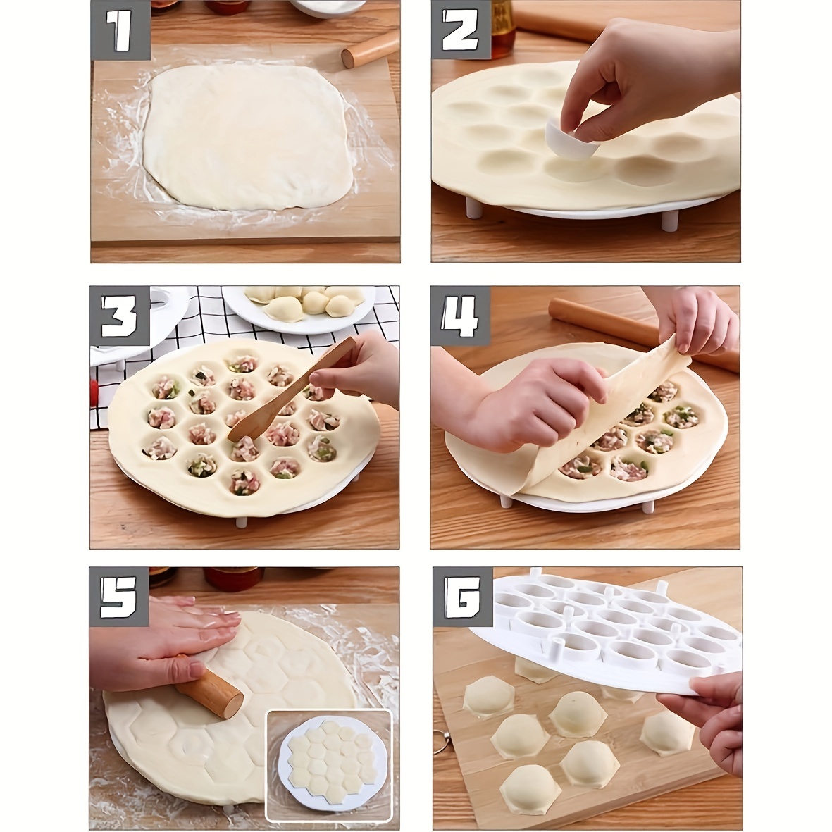 1ชิ้น-แม่พิมพ์เกี๊ยวจีนแบบง่าย - Dumpling Press Set บทวิจารณ์และราคา