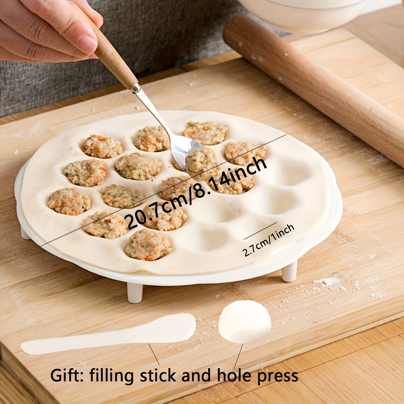 1ชิ้น-แม่พิมพ์เกี๊ยวจีนแบบง่าย - Dumpling Press Set บทวิจารณ์และราคา