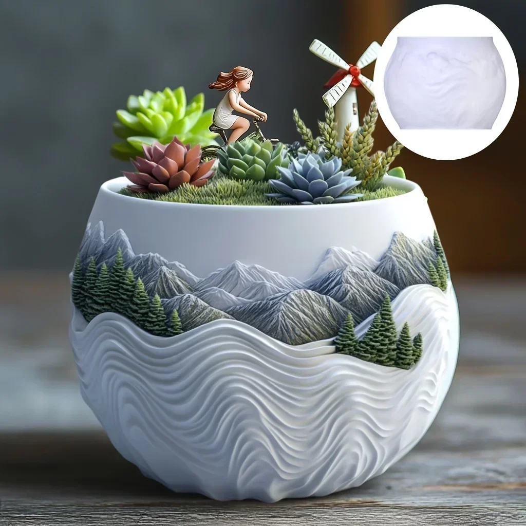 Mountain บรรเทา succulent พืชก - Potsticker Mold บทวิจารณ์และราคา