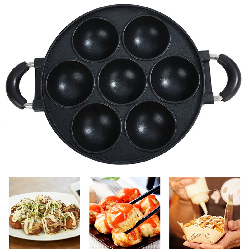 ถาดทำเค้กเหล็กหล่อ7หลุมกระทะทำ - Egg Waffle Pan บทวิจารณ์และราคา