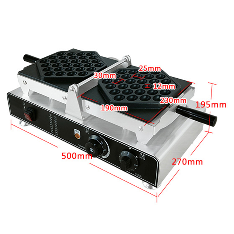 1500W เครื่องทําวาฟเฟิล Commer - Egg Waffle Pan บทวิจารณ์และราคา